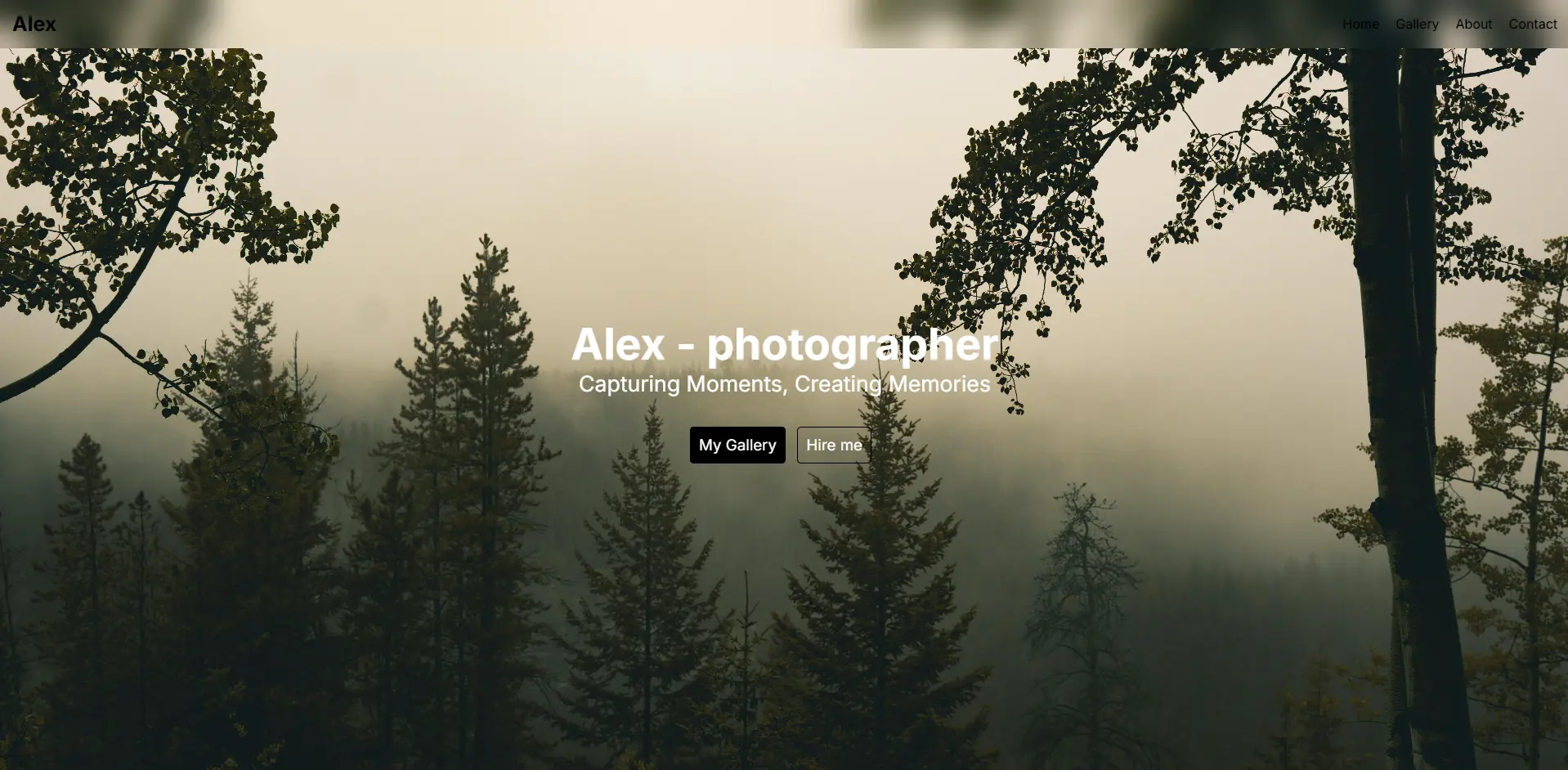 Web Design Bold One-Page Website